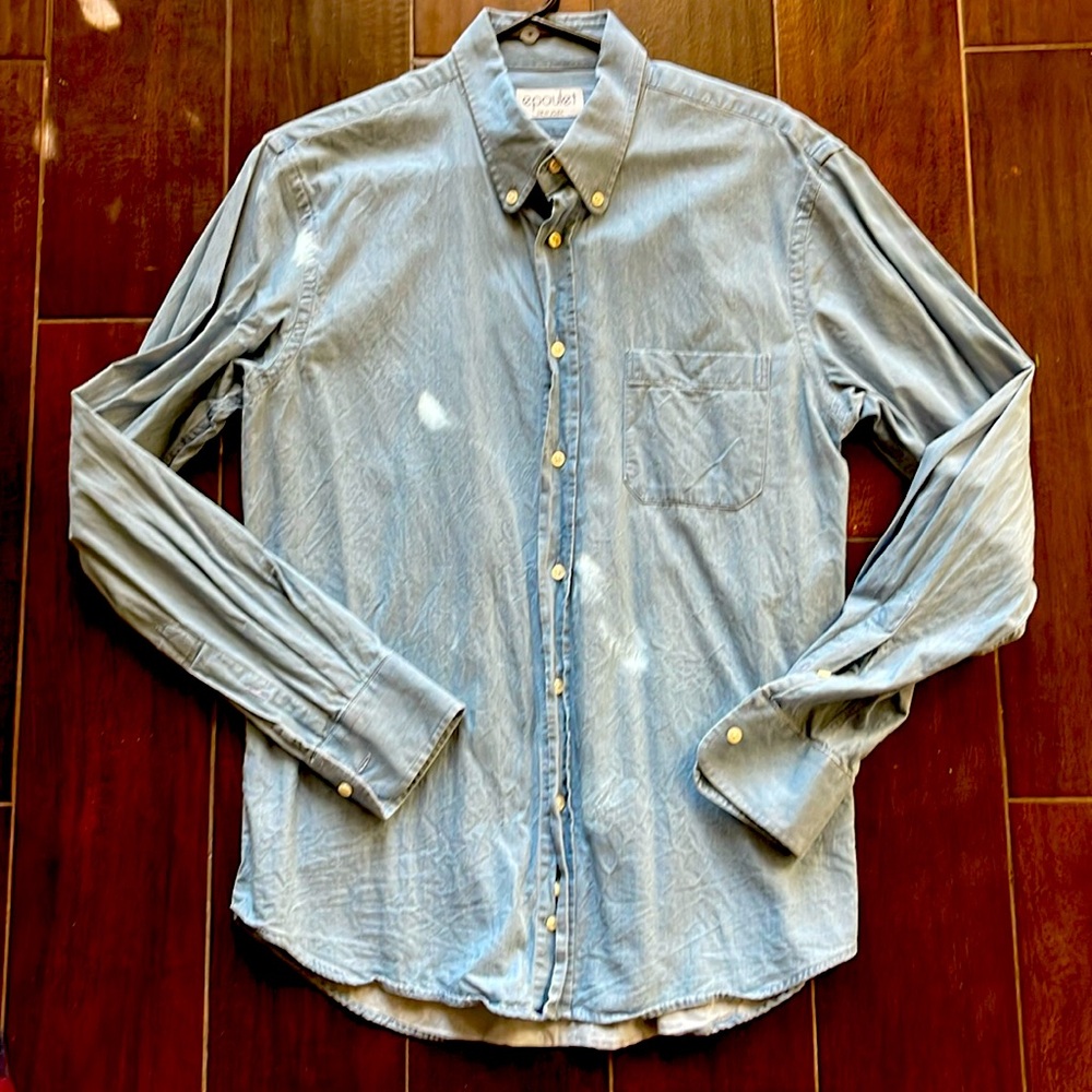 Epaulet NYC - soft chambray button down with club collar